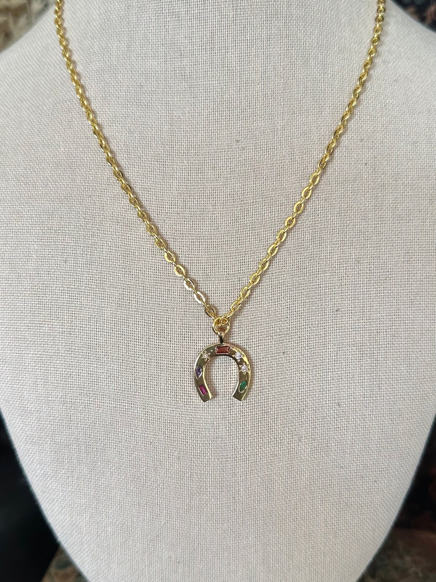 Live One Charm 18K Gold Plated Necklace